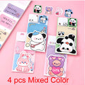 1-4 pcs Lovely Animal Panda Rabbit Bear Dog Sticky Notes Memo Pad Paper School Supplies Planner Stickers Stationery
