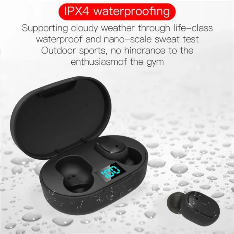 E6s Tws Fone Bluetooth-compatible Earphones Wireless Hands Free Noise Cancelling Headset