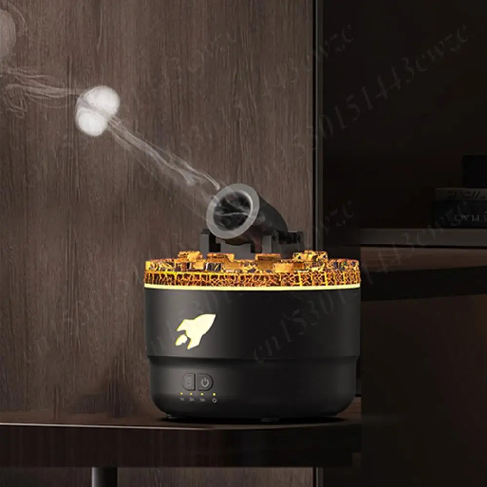 Volcanic Crack Light Cannons Humidifier Aroma Diffuser Cannon Essential Oil Diffuser Cannon Blast Turret Aromatherapy Humidifier