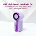 Portable Handheld Mini Fan, 6 Speeds 16900 RPM High Velocity Personal Fan with LED Display, USB Rechargeable, Mini Fan with Lanyard for Makeup, Travel, Outdoor Fan for Women Girl Gift, Pink