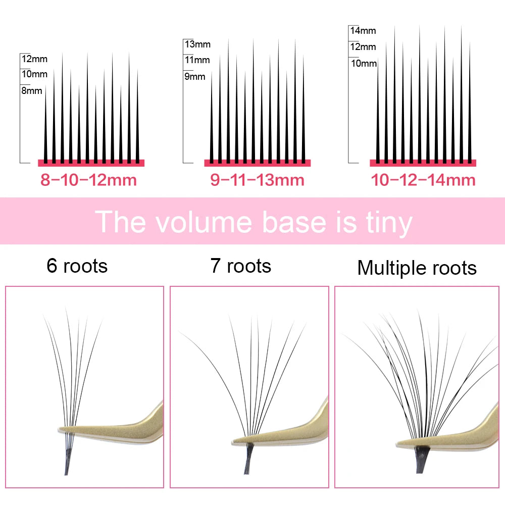 NAGARAKU Autofan False Eyelashes Easy Fanning Lashes Autofloracion Fan Russian Volume Bloom Autofan Extension Make Up Tools