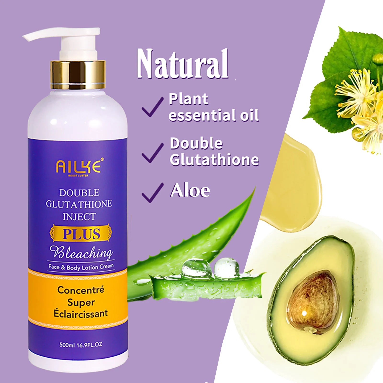 AILKE Dark Spot Corrector PLUS Cream for Women, Uneven Skin Tone, Moisturize, Smooth, Soft, Glowing Skin, 500ml