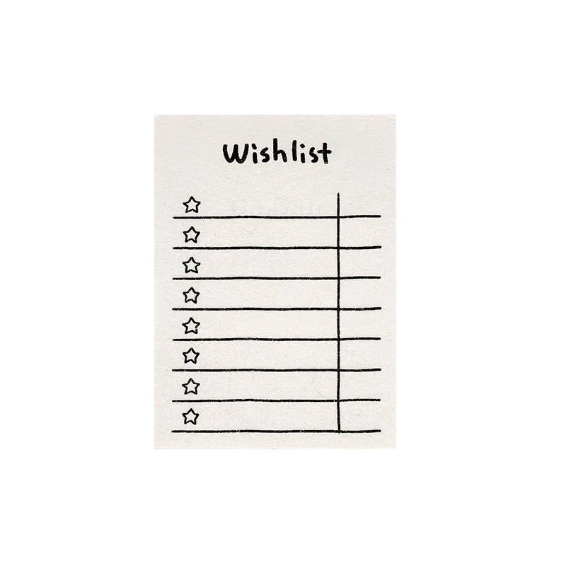 50 Sheets Line Mini Note Book Convenient Memo Pad List Time Sticky Note Schedule Planner Office School Supplies Stationery