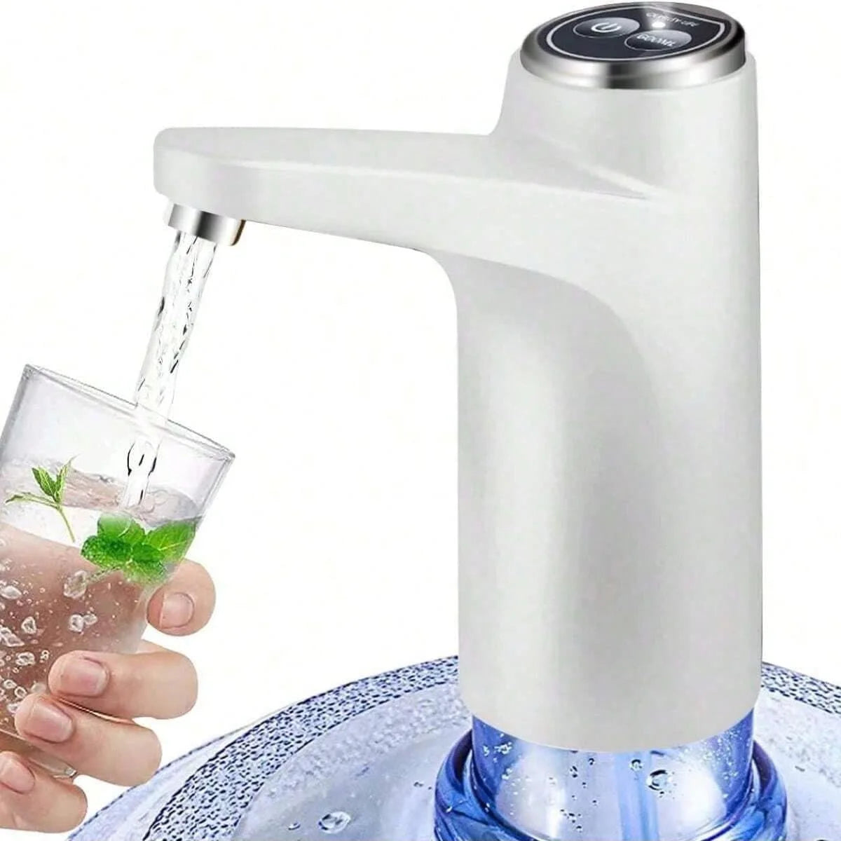 5 Gallon Water Dispenser: USB Rechargeable Kettle Pump-Portable, Automatic And Electric-For Home, Office And Outdoor Use.
