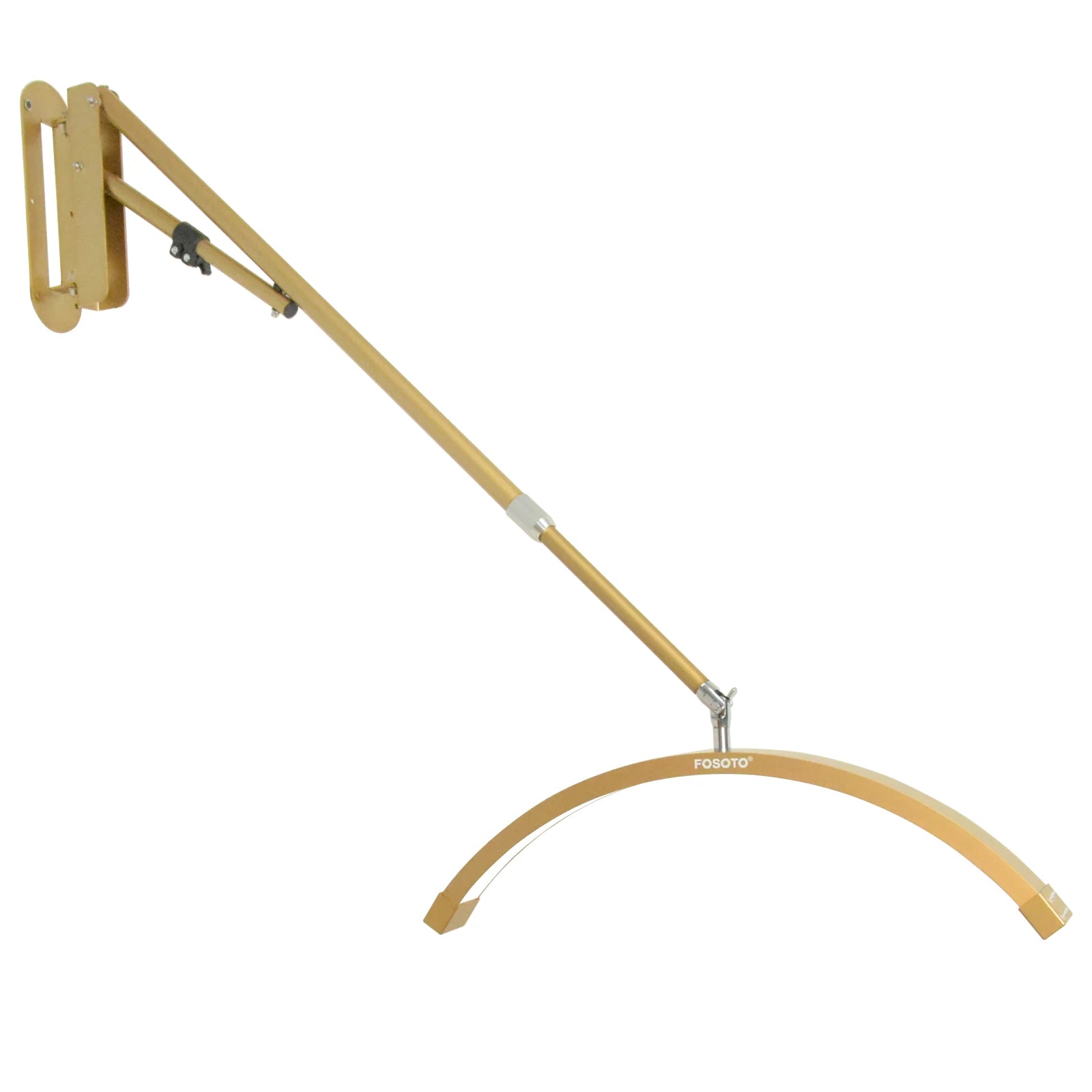 Fosoto Dimmable LED Gold Light wall mount half moon light Fill light for Beauty Salon Makeup Haircut Barbershop eyebrow tattoo