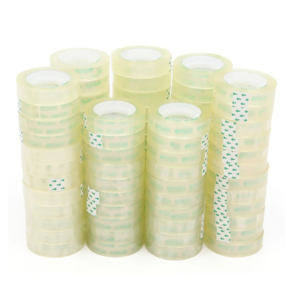 15mm Width Clear Tape School Transparent Tape Office Adhesive Tapes High-Viscosity Sealant Packaging TMJ-001-15mm