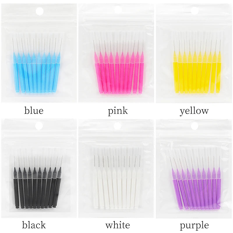 10/20 Pcs Eyebrow Brushes Mini Brow Lifting Brush Disposable Makeup Eyelash Tool Tooth Interdental Brush Lash Extension Supplies