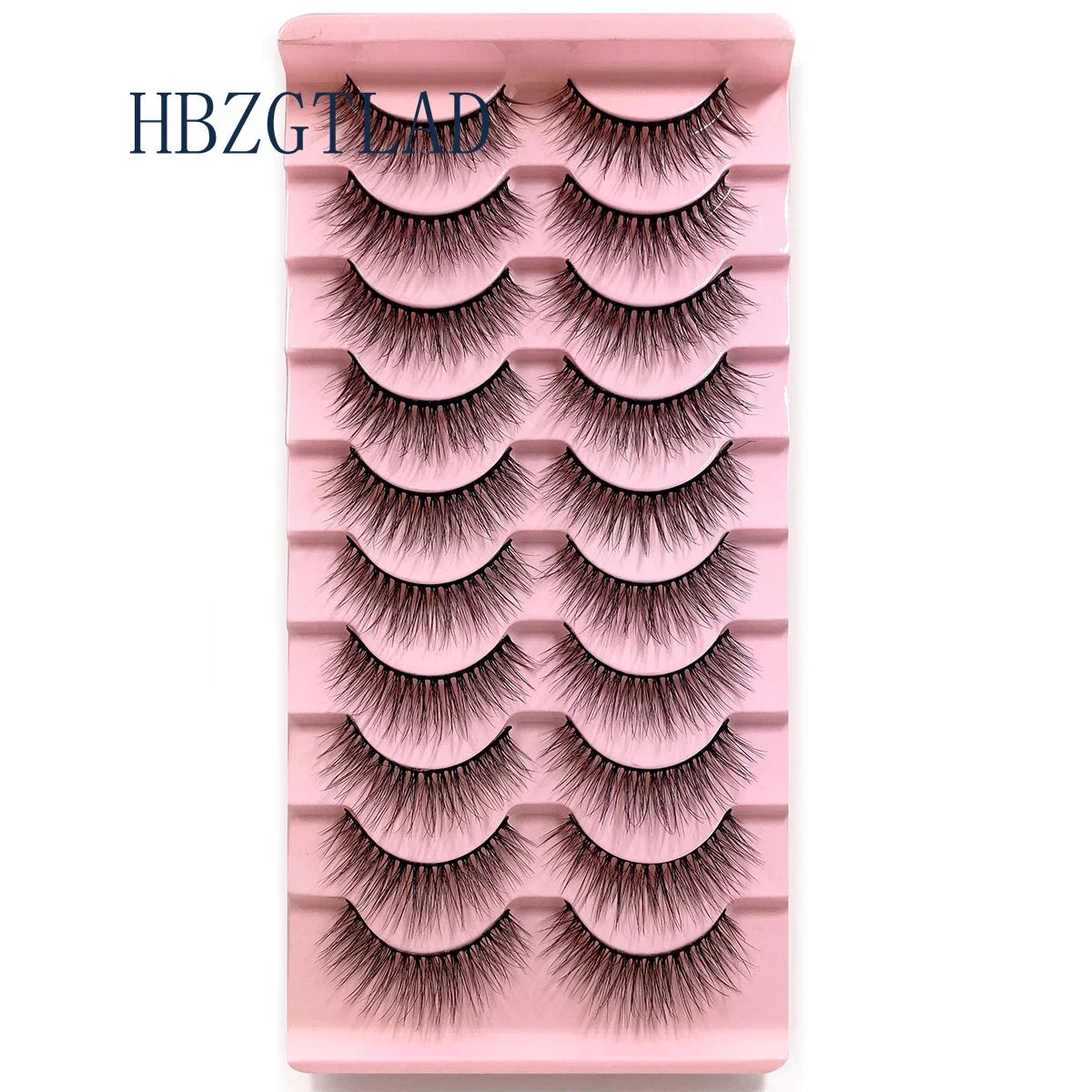 NEW 10pairs 100% Real Fake Mink Eyelashes 3D Natural False Eyelashes 3d Mink Lashes Soft Eyelash Extension Makeup Kit Cilios h13