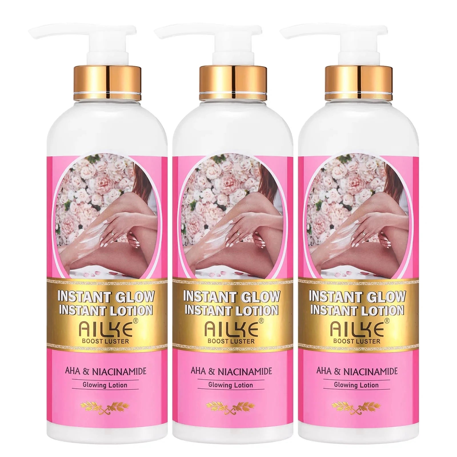 AILKE Natural Skin Brightening Set for All Skin Types, Cleaning, Dark Spots and Acne Removal, Boost Radiance, Organic, Vegan