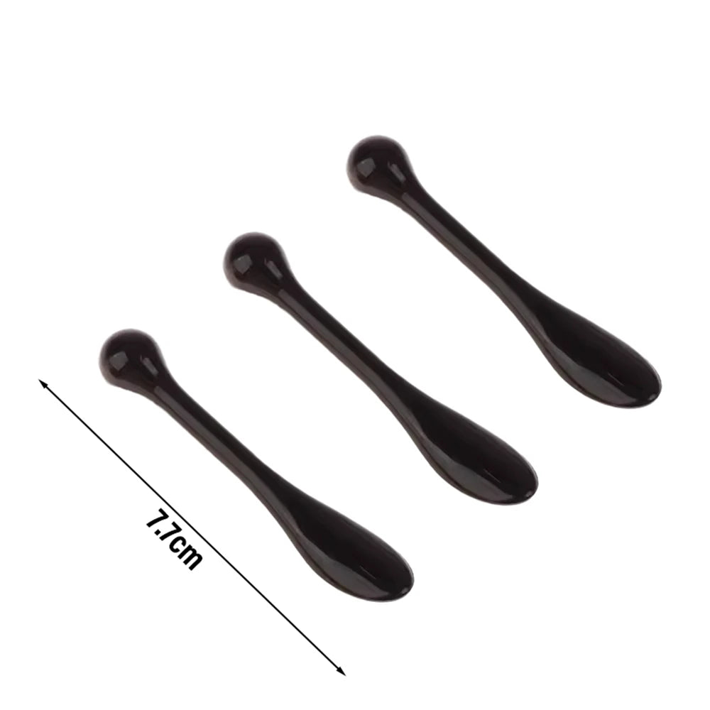 3pcs Acrylic Cosmetic Spatulas Scoop with Bottle Face Cream Mask Mud Mixing Spoon Beauty Tools Absorb Roller Facial Applicator