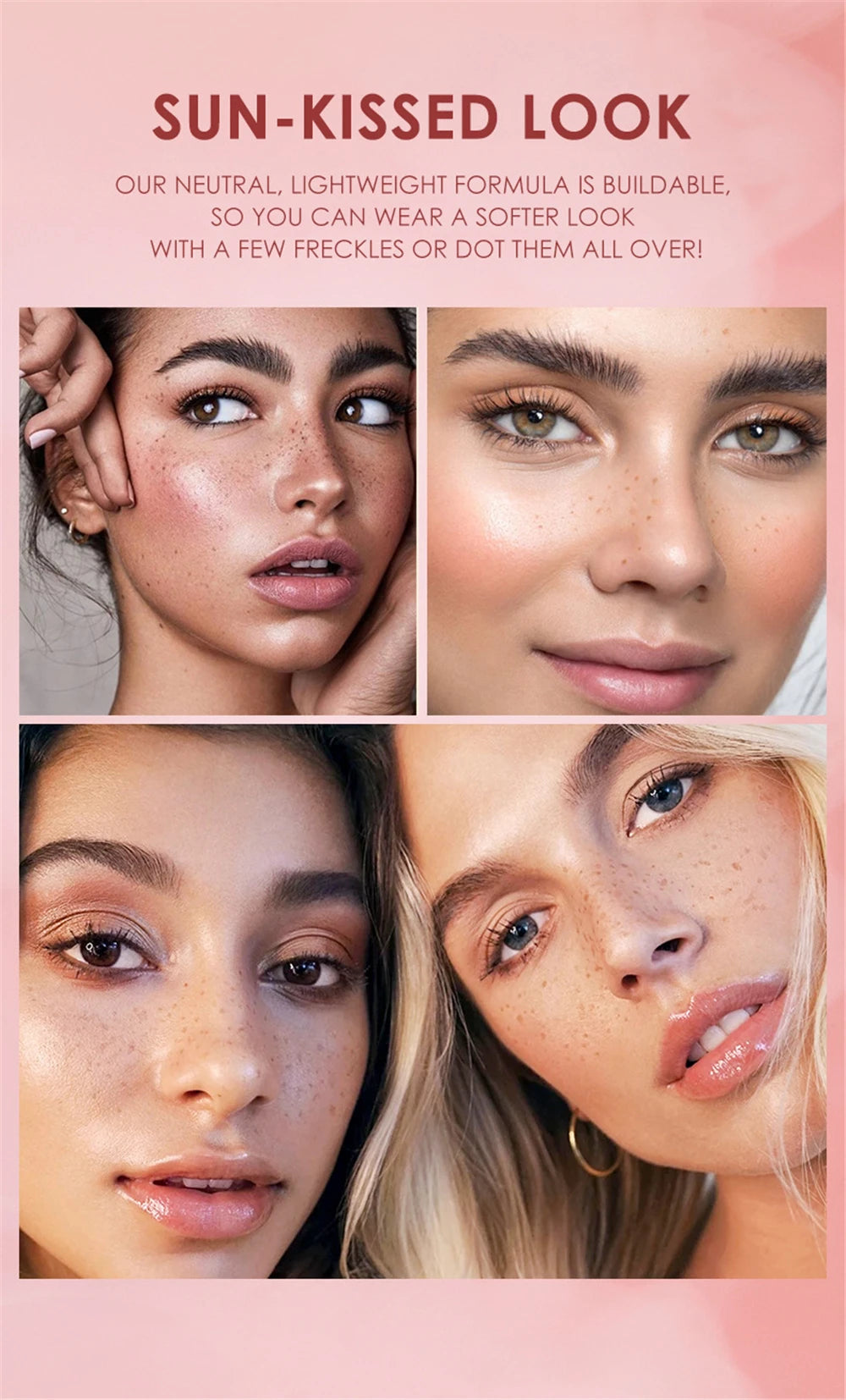 1PC Natural Fake Freckles Pen Waterproof Face Brown Eyeliner Dot Spot Pen Makeup Waterproof Dot Spot Pen Pretend Makeup Tool
