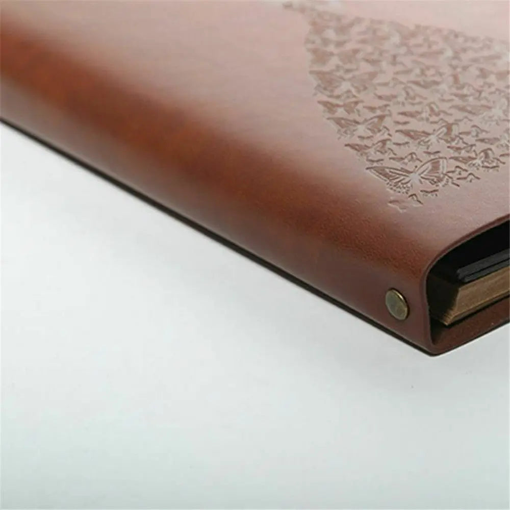 40 Page Photo Album Leather Scrapbook Gifts Vintage DIY Albums Travel Holiday