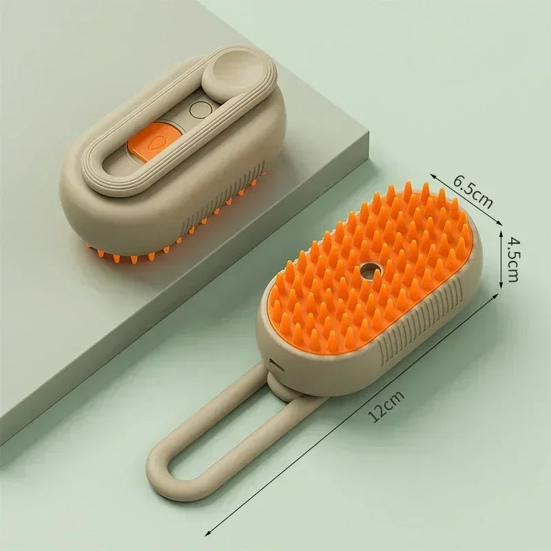 Cat Dog Electric Spray Massage Soothing Comb Single Button Spray Anti Loose Hair Comb Bathing Deshedding Brush Design Efficient