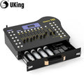 U'King Wireless DMX 512 Console&MIDI Operator 192 Channel Light Controller with Drawer Transmitter&4 Rechargeable Receivers