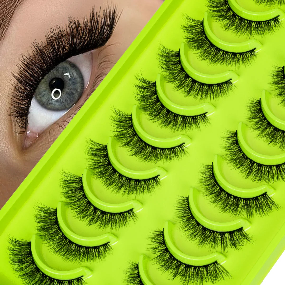 3D Mink Lashes Soft Wispy Natural long False Eyelashes Curly Volume Lashes Eyelash Extension