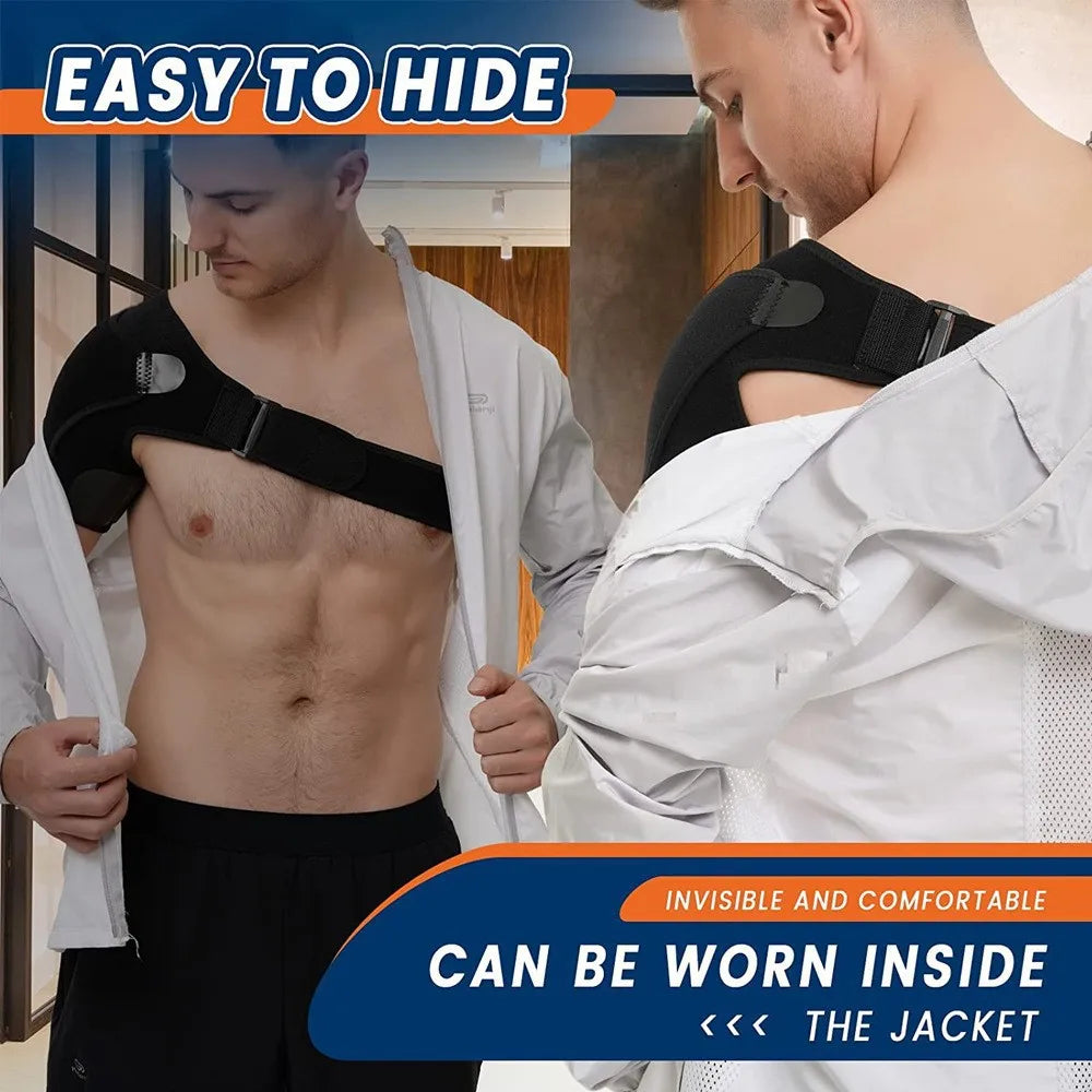 Shoulder Brace with Pressure Pad,Adjustable Shoulder Brace for Left and Right Shoulder Protect