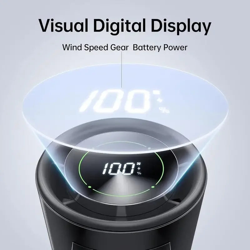 3-in-1 Fan, 5-speed, 3600mAh Rechargeable Lithium Battery, USB Charging, Travel Mini Fan