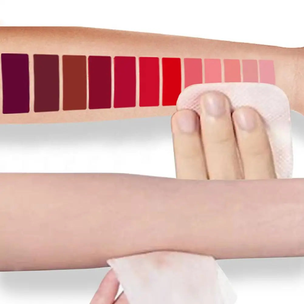 3pcs/set Nude Lip Gloss Matte Velvet Lipstick Waterproof Long-lasting Liquid Lipstick Women Moist Lip Tint Non-Stick