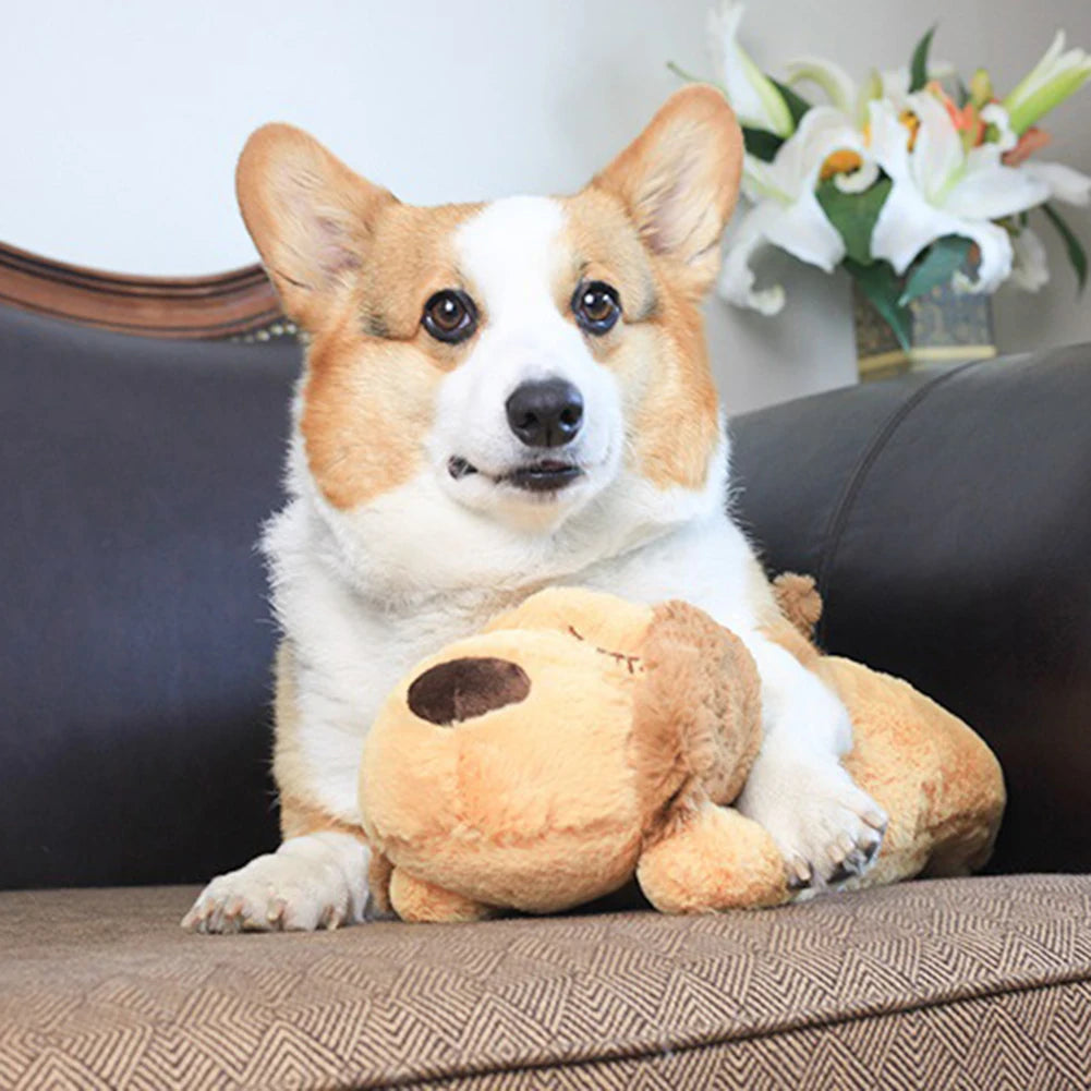 Heartbeat Puppy Behavioral Train Plush Toy Pet Soft Sleep Anxiety Reliver Doll