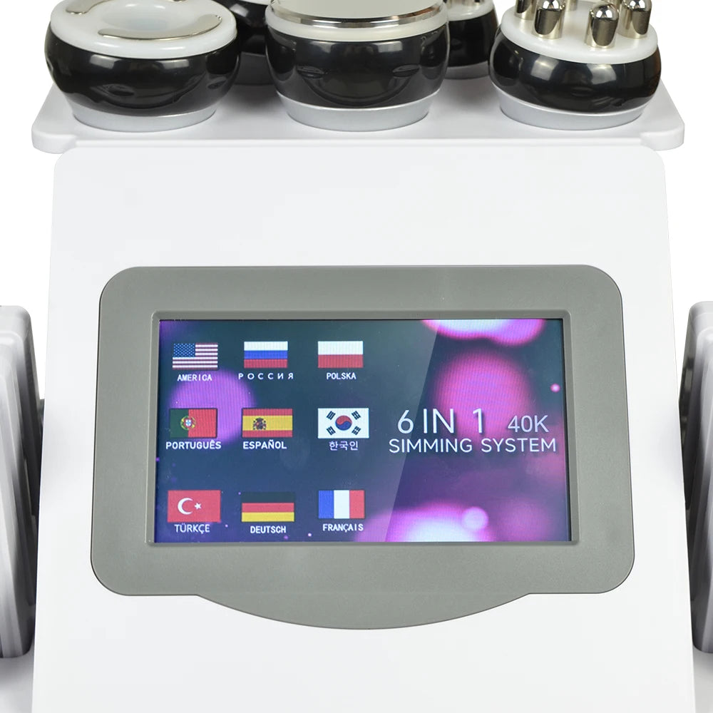 6-in-1 40K Ultrasonic Cavitation Body Sculpting Machine