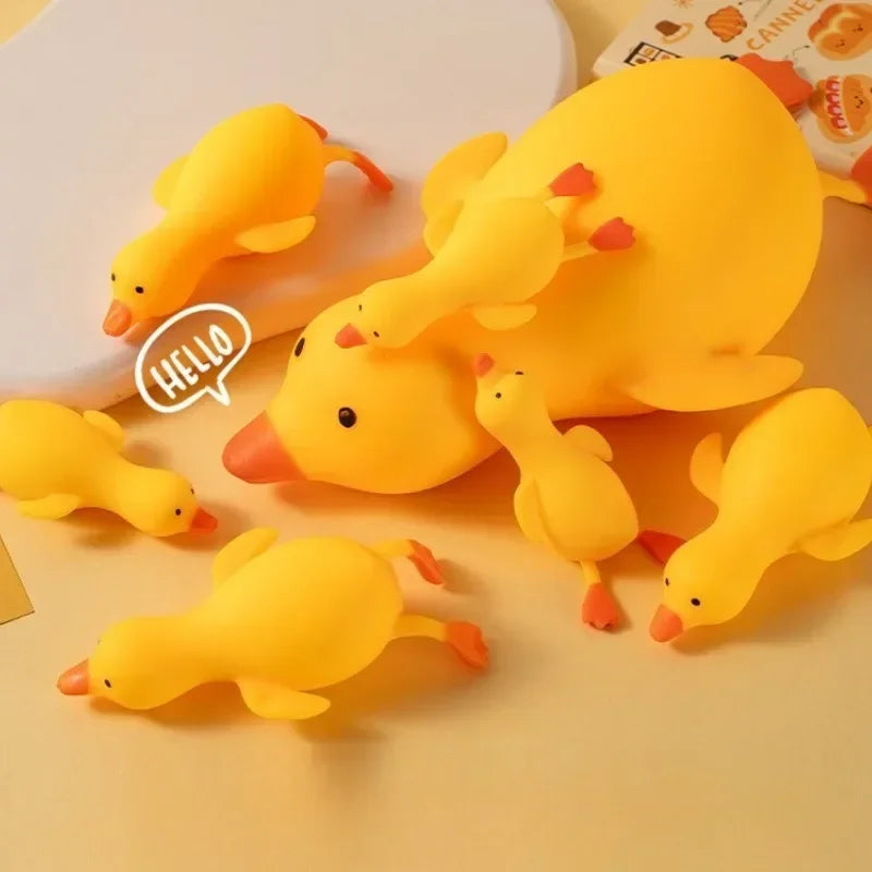 Cute Goose & Duck Squishy Fidget Toys, Soft Stretchable Antistress Decompression Toys, Ideal Gifts for Kids, Adults and Friends