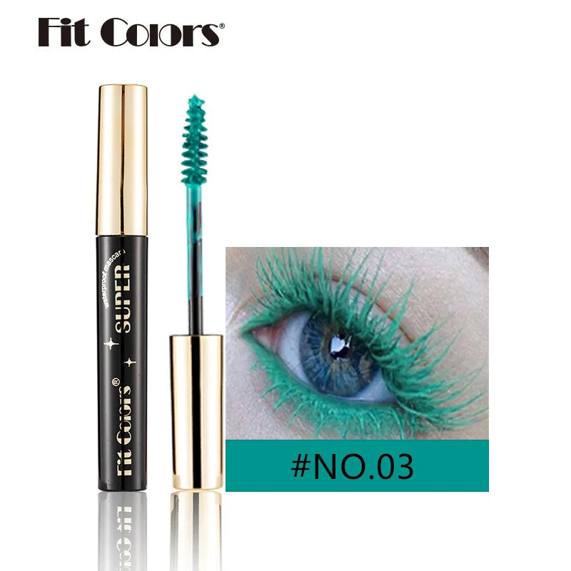 5D Silk Fiber Mascara Lash Color Mascara Waterproof 14 Colors 3D Mascara Eyelash Extension Thick Lengthening Eye Lashes Cosmetic