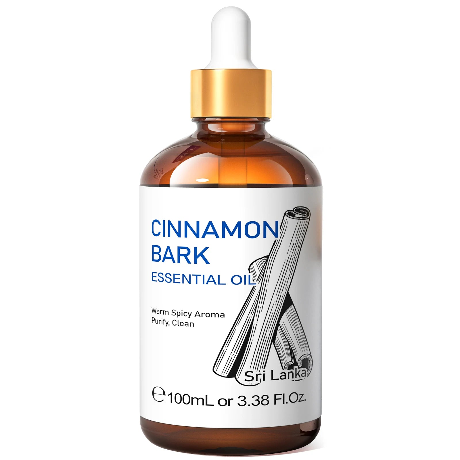 HIQILI Spearmint Vanilla Rose Cinnamon Lemon Essential Oils,100ML Pure Oil for Diffuser,  Humidifier, Massage Muscle Relief Bath