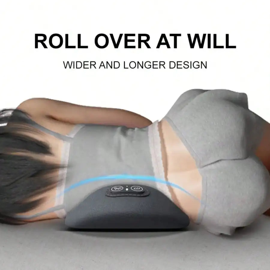 3-In-1 Back & Neck Massager With Heating, Vibration & Air Compression - Back Support Pillow, Ideal Gifts For Parents Home/Office