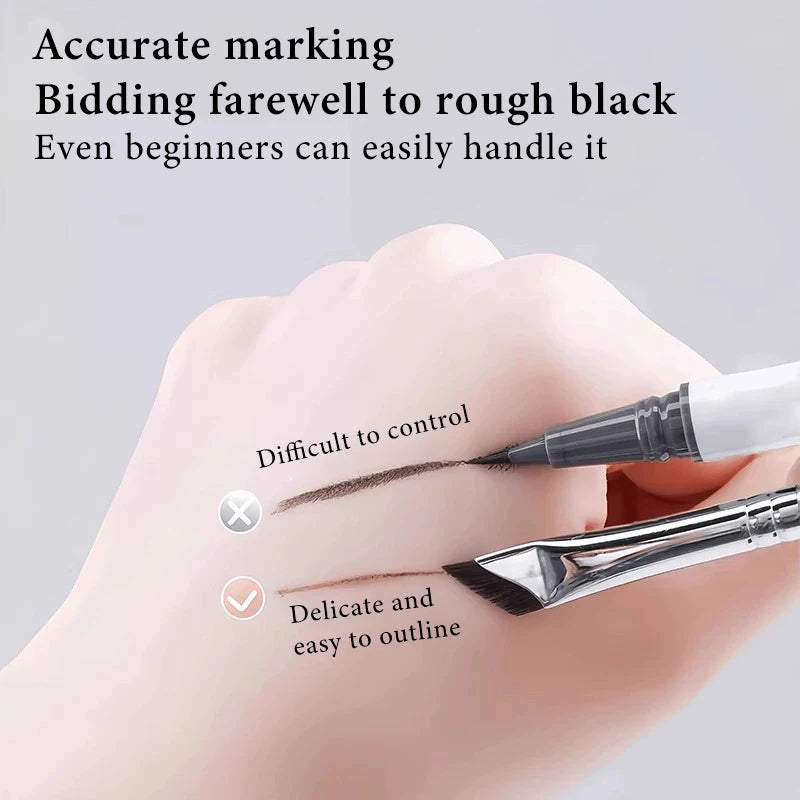 Sickle Eyeliner Brush Diagonal Eyebrow Brushes Blade Brush Undereyelid To Sleeping Silkworm Detail Brush Ultra-thin Makeup Tools