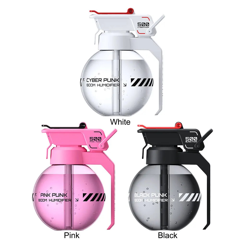 2025 Grenade Air Humidifier Cyberpunk Decorative Essential Oil Diffuser E-sports Desktop Aromatherapy Diffuser for Bedroom Home