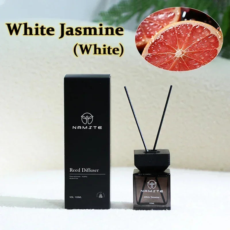 NAMSTE 100ML Reed Diffuser Stick Fragrance Oil Aromatherapy Flameless Hotel Home SPA Aromatherapy Air Freshener Fragrance Scent