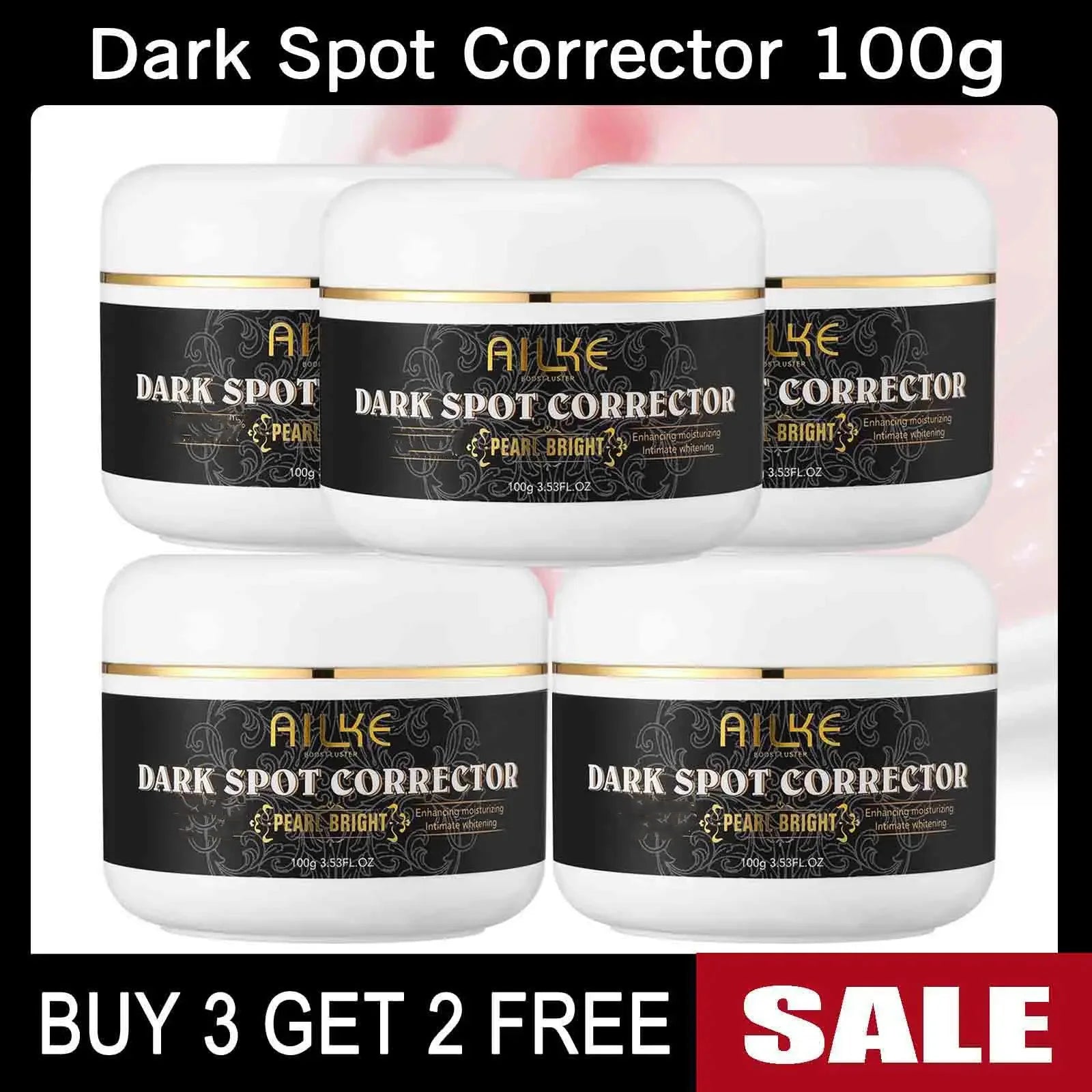 AILKE Whitening Skin Care Kit With Collagen, Natural Carotene, Moisturize, Reduce Dark Spots, Lightening, For All Skin Types