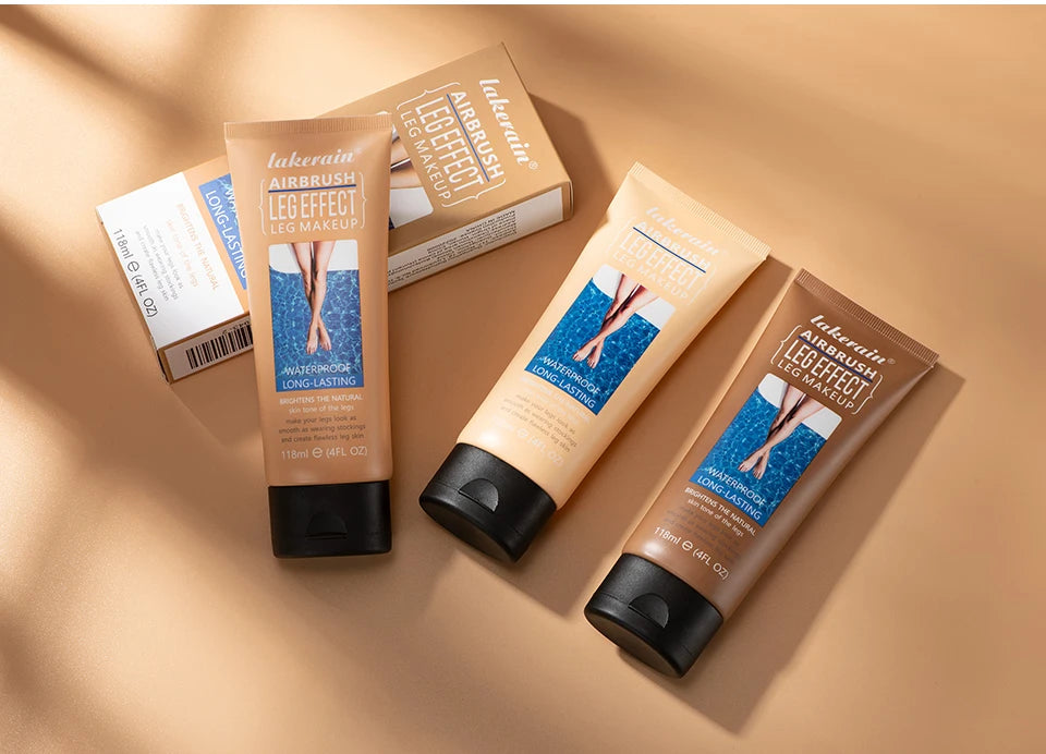 3colors Leg Makeup Moisturizing Liquid Body Foundation Fake Tan Cream Tanning Body Waterproof Long-lasting Lotion Even Skin Tone