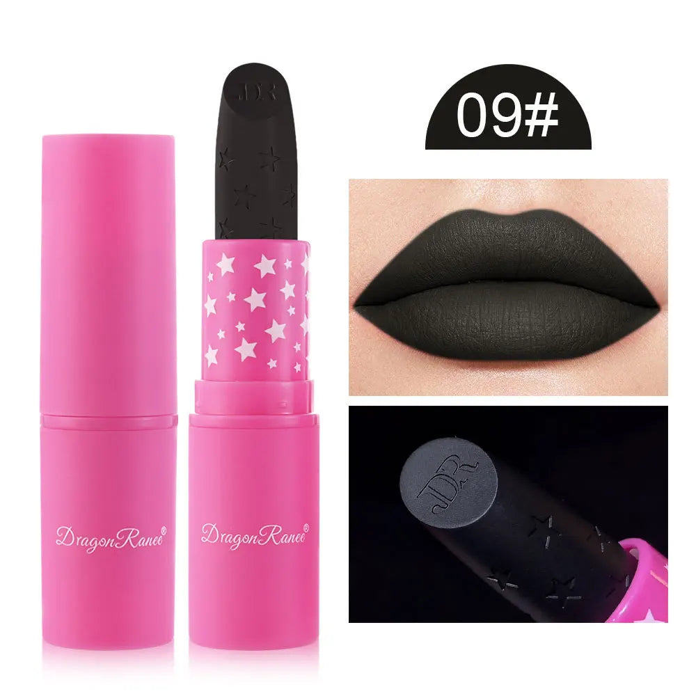 Nude Pink Lipstick Stick Waterproof Sexy Rose Red Velvet Matte Lipstick Lasting Non-stick Cup Lip Gloss Lips Makeup Cosmetics