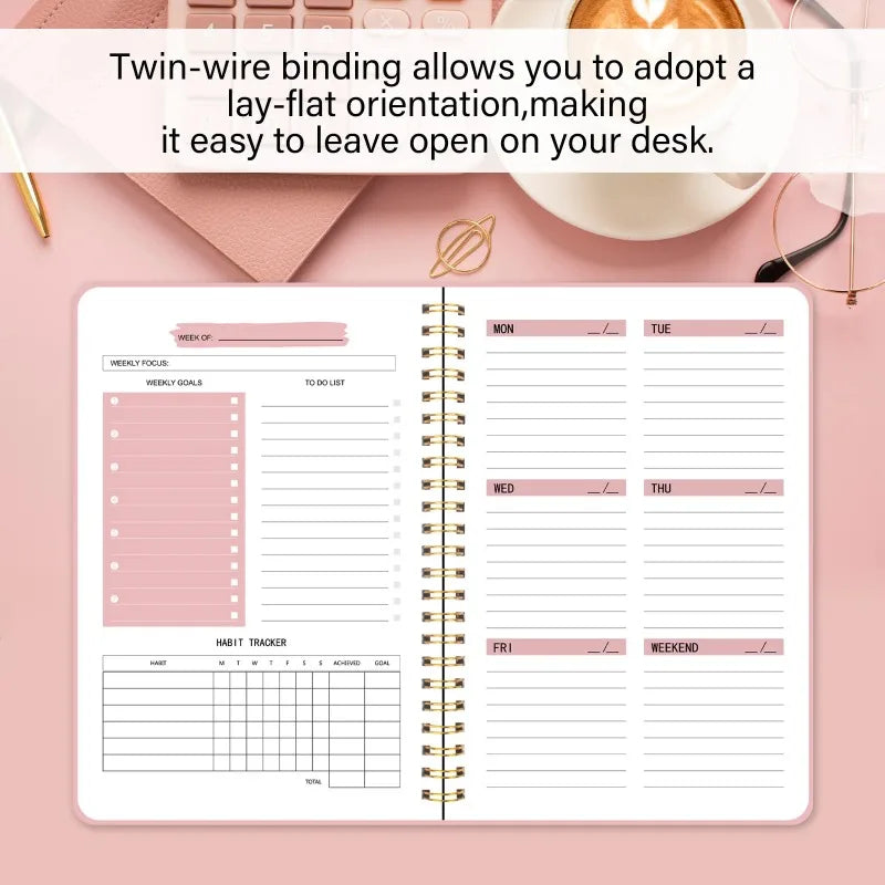 2025 Weekly Planner Agenda Notepad A5 Notebook 52 Weekly Planner Schedule Stationery School Office Supplies Stationery