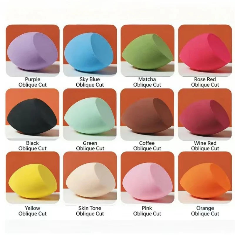 12piece makeup sponge set, suitable for liquid BB cream powder application, makeup egg dry wet dual-use powder puff