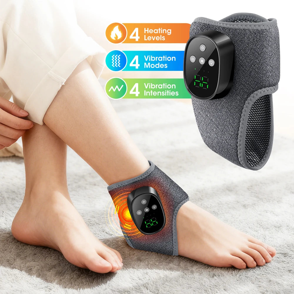 Electric Heating Wrist Guard Vibration Massage Hot Compress Wrist Brace Ankle Wrap Hand Foot Protector Rechargeable Wristband
