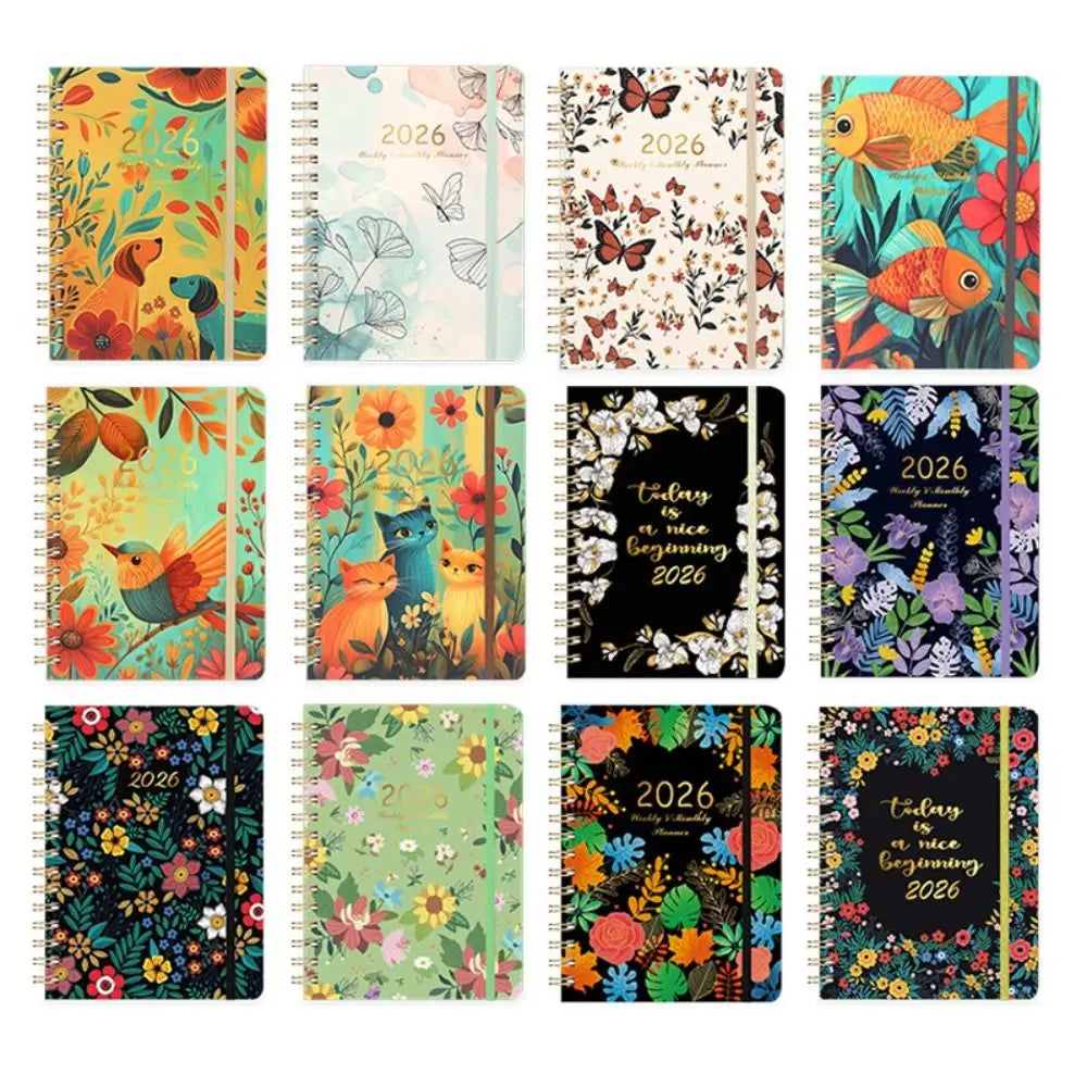 New A5 2026 Planner Jan.2026 - Dec.2026 Agenda Academic Planner Weekly and Monthly Monthly Tabs Calendar 2026