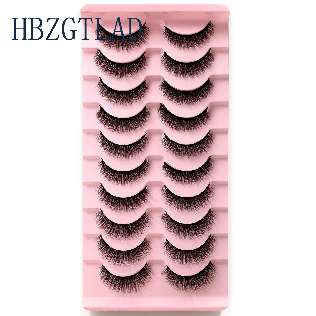 NEW 10pairs 100% Real Fake Mink Eyelashes 3D Natural False Eyelashes 3d Mink Lashes Soft Eyelash Extension Makeup Kit Cilios h13