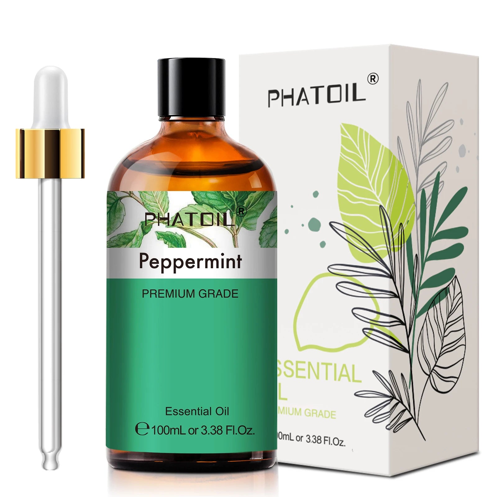 PHATOIL 100ml Pure Natural Essential Oils For Diffuser Candle Making Lavender Jasmine Vanilla Eucalyptus Aroma Essential Oil