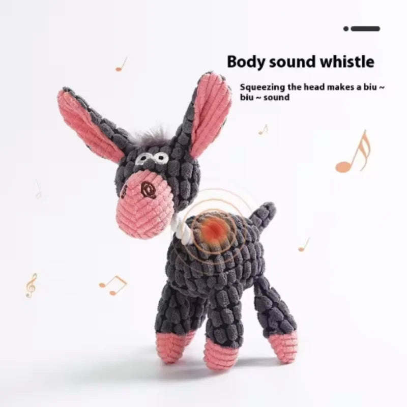 Dog Toys Puppy Squeaker Squeaky Plush Bone Dog Toy - Fun Chew Toy for Teething Pets Molar Training Accessory for Canine Playtime