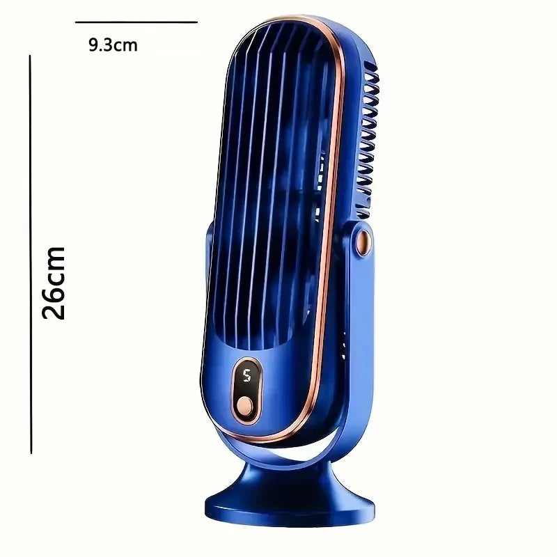 New Upgraded Large Battery Dual Motor Portable Fashion Desk Fan, Office, Travel, Camping, Outdoor RV Portable USB Fan air conditioner bladeless fan
