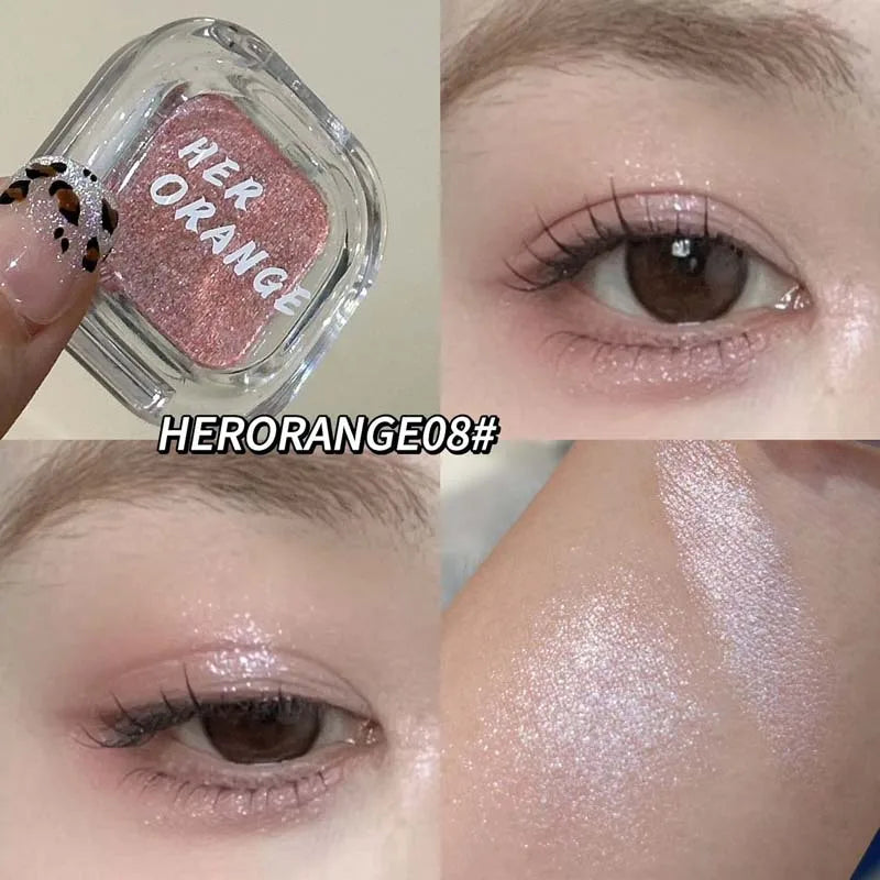 Mini Rose Brown Monochrome Eyeshadow Palette 9 Colors Glitter Pink Shadow Contouring Powder Pigment Eye Primer Beauty Makeup