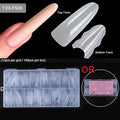 1 Box Dual Nail Forms New 180pcs 15 size Extensions-Dual Forms Long Coffin Almond Top/ Bottom Nail Forms Manicure Extension Tool