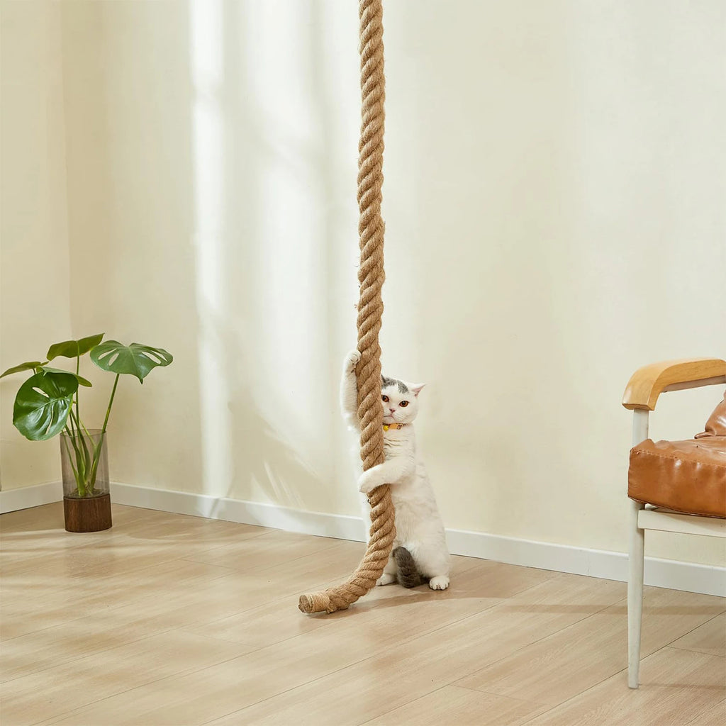 Cat Sisal Climbing Rope Climber Tree For Play Climbing Scratching Post Interactive Toys Jungle Gym Exercise for Indoor Cats
