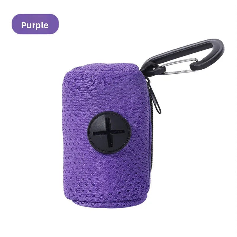 Dog Poop Bag Dispenser Hangingable Dog Poop Bag Holder Poo Bags Dispenser forDogs Walking Garbage Bags Dispensers Pet Supplies