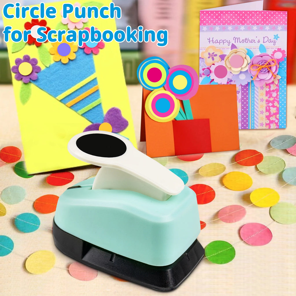 Circle Paper Hole Puncher Cutter Tool Set  2 1 inch 50mm 38mm 35mm 28mm 25mm 18mm 16mm 9mm for Paper Crafts Cardmaking Scrapbook