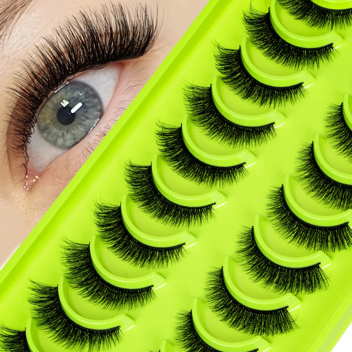 3D Mink Lashes Soft Wispy Natural long False Eyelashes Curly Volume Lashes Eyelash Extension