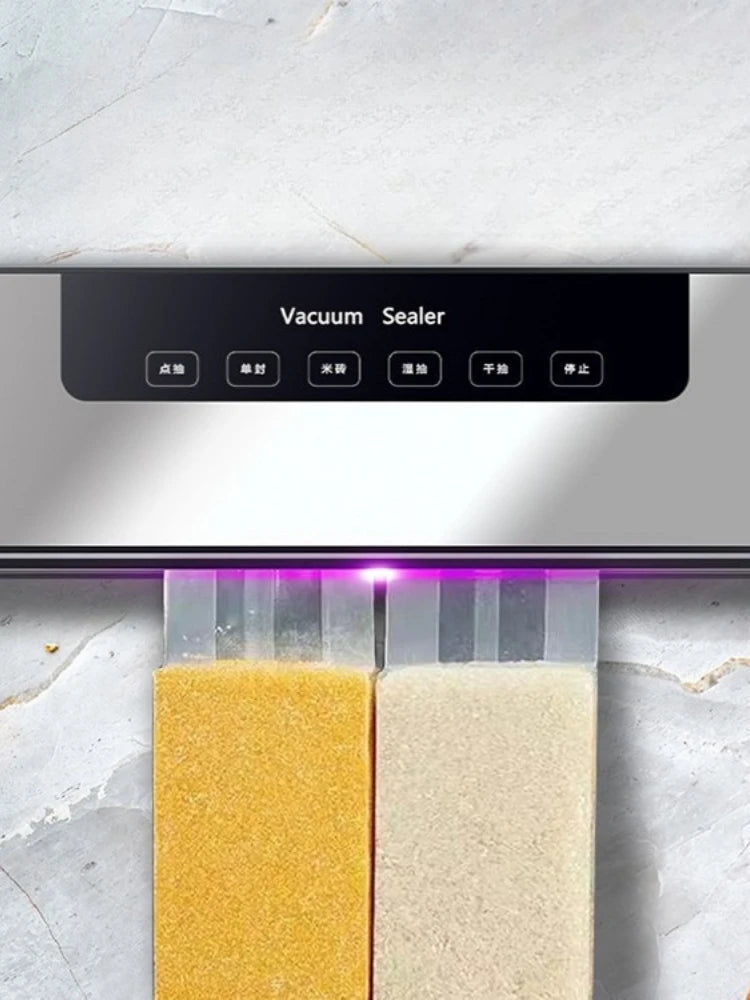 Food preservation machine, automatic vacuum sealing machine, dry and wet dual-use packaging machine, household vacuum sealing machine