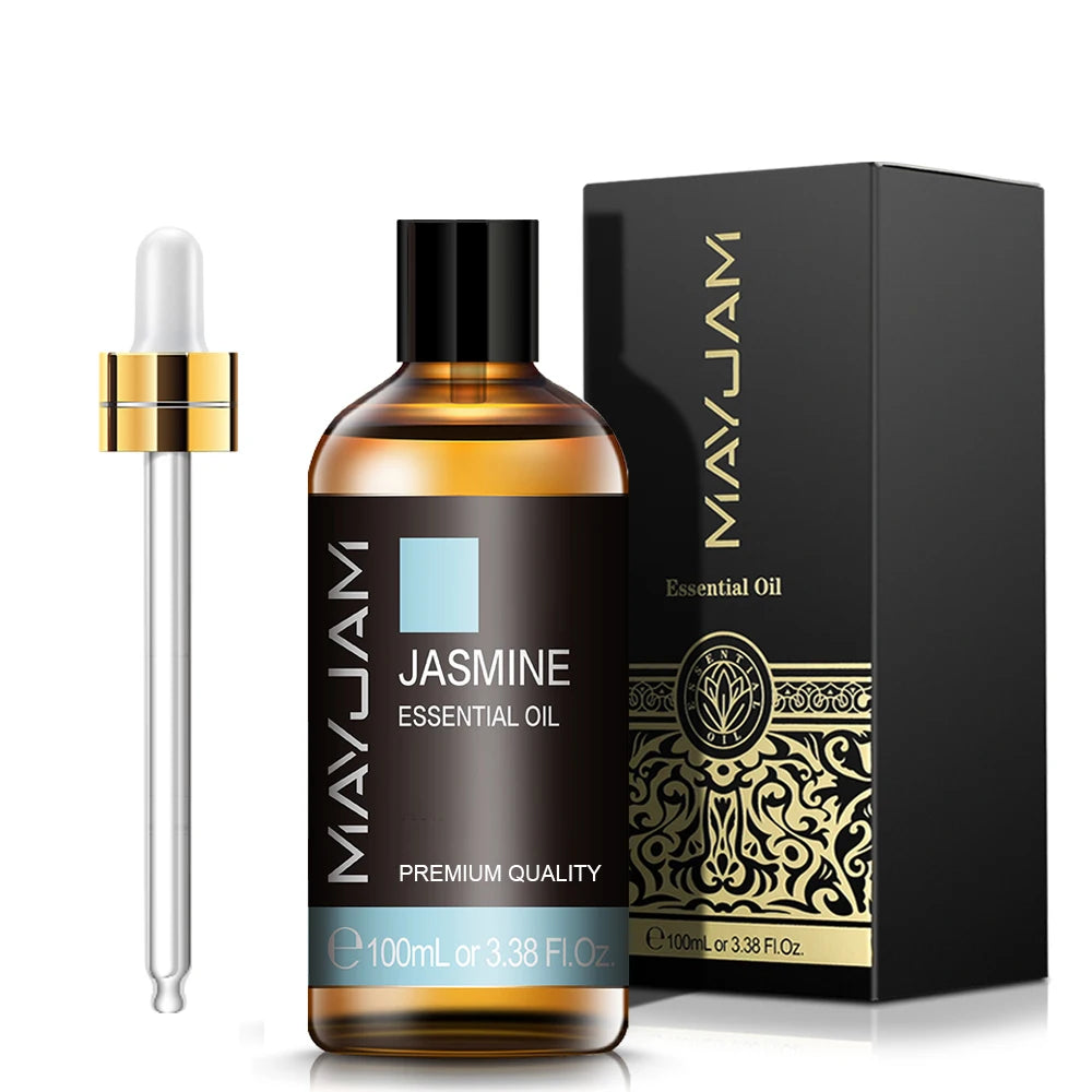 MAYJAM 100ML Pure Aroma Essential Oils Cinnamon Rosemary Cedarwood Lemongrass Tea Tree Oil for Massage Humidifier Soaps Candle
